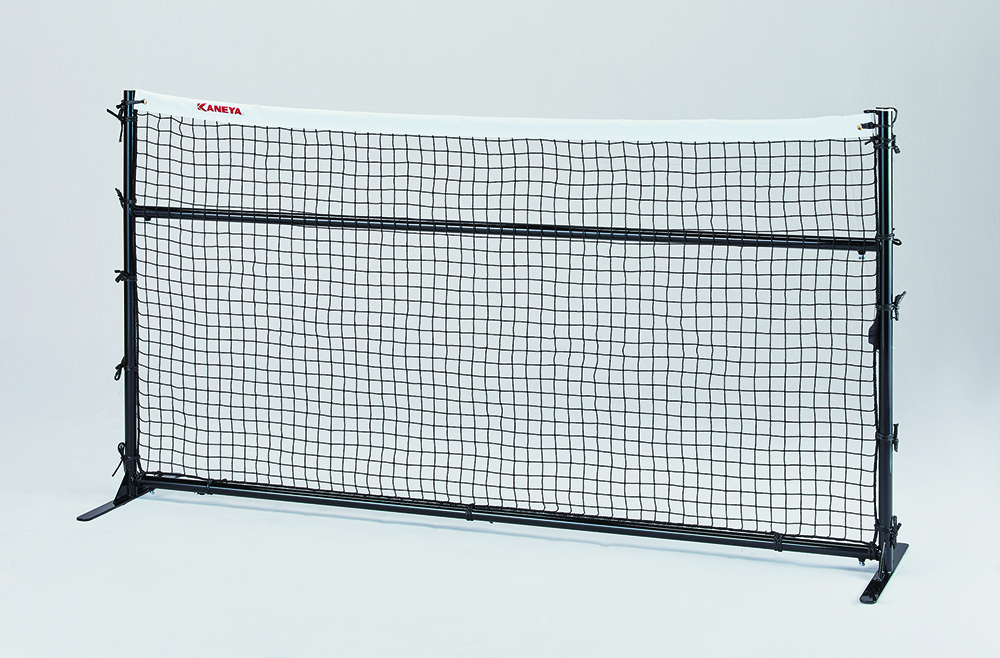 史上最も激安 KANEYA カネヤ ソフトテニス用品 風抜穴付防風ネットMG1.8 縦幅1.8m ファスナー開閉タイプ 防砂ネット 